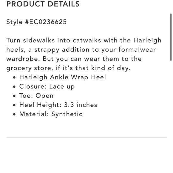 NEW Sam Edelman Anthropologie Harleigh ankle wrap heel - Picture 11 of 12